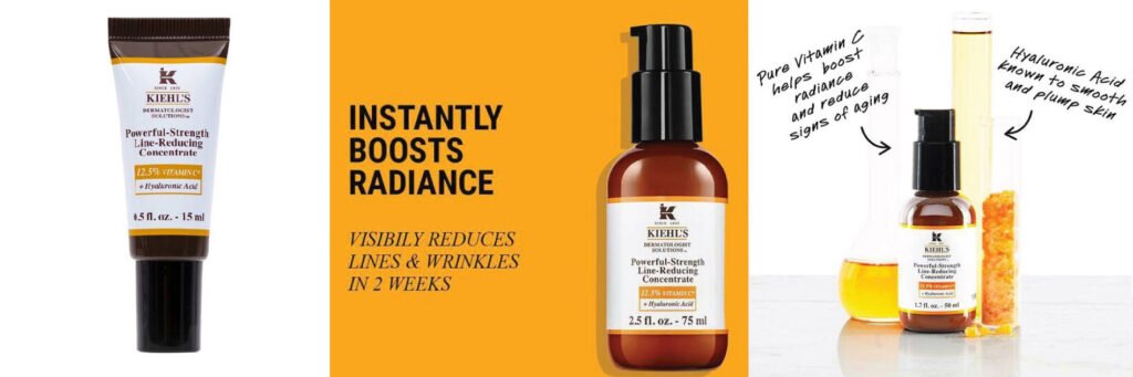  Kiehl's Super Multi-Corrective Eye-Opening Serum, Kiehl's Powerful Strength Line Reducing Concentrate