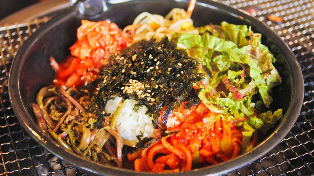 Bibimbap (Mixed Rice Bowl) with Tofu